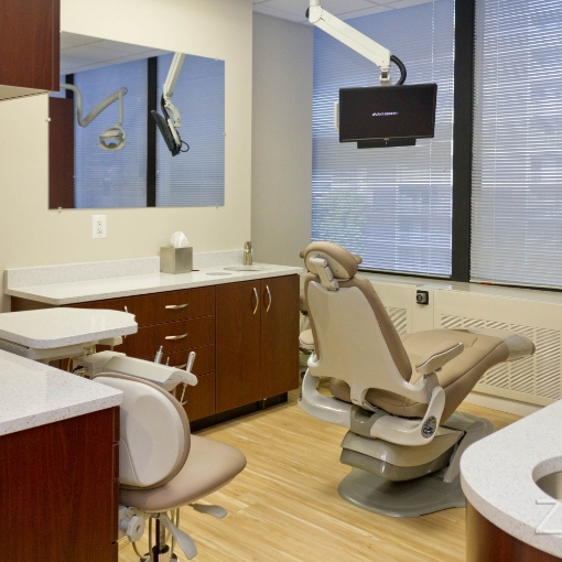 Comfortable modern dental office