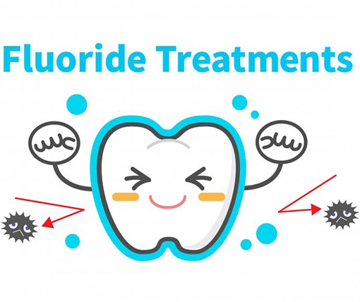 Child receives dental treatment