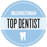 Washingtonian Top Dentist award badge