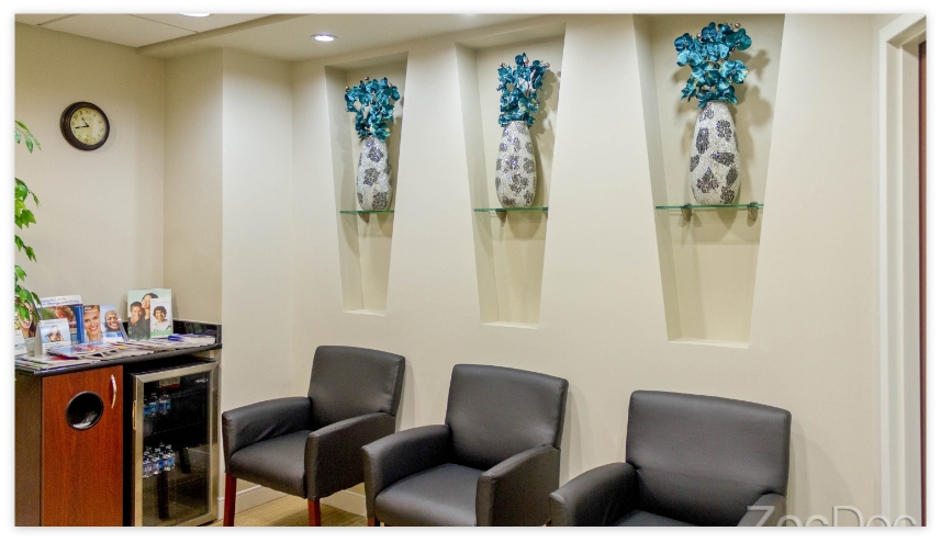 Dental office waiting room